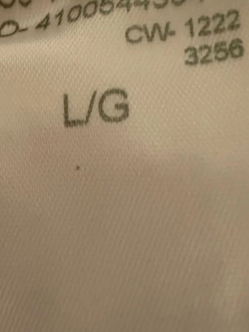 Levi's White Garment Interior Tag L/G - Picture 3 of 4